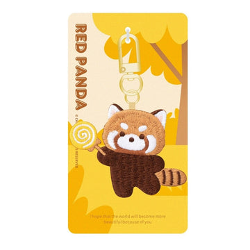 Embroidered Cute Red Panda Charm - Multiple Designs Available - CheerCove
