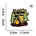 Outdoor Fishing & Camping Patches (Iron-On) - CheerCove