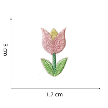 Tulip Embroidered Patches - Multiple Designs Available - CheerCove