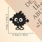 shrugging soot sprite embroidered patch with white shoes