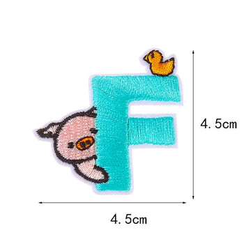 Animal Alphabet Embroidered Patches - CheerCove