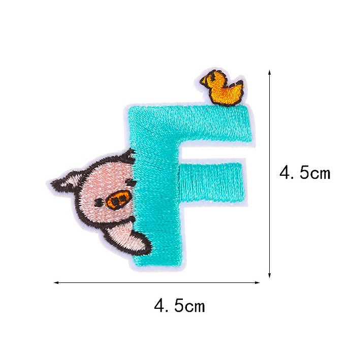 Animal Alphabet Embroidered Patches - CheerCove