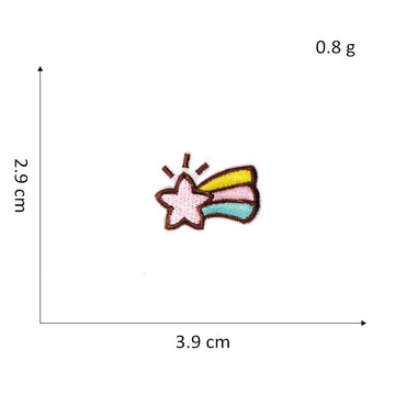 Moon with Clouds Planet Embroidered Patches - Multiple Designs Available - CheerCove