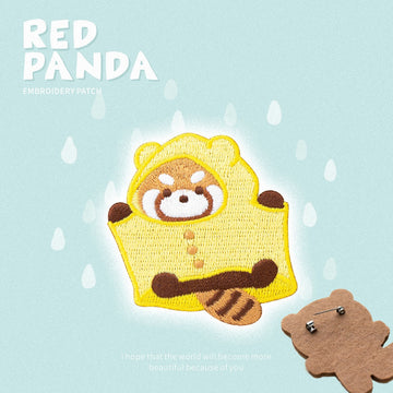 Embroidered Pins of Funny Red Panda
