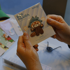 Full Body Red Panda in Hat Patches(Stick-On) - CheerCove