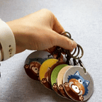 Lovely Double-Sided Embroidered Red Panda Charms