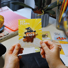 Funny Red Panda Patches(Stick-On) - CheerCove