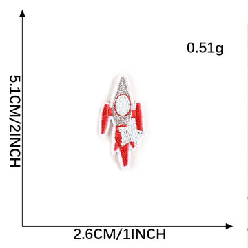 Rocket Embroidered Patches ① - Multiple Designs Available - CheerCove