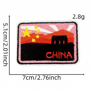 World Landmarks Patches (Iron-On)