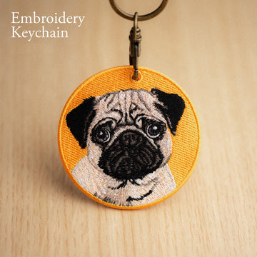 Cute Dog Double-Sided Embroidered Keychains ② - CheerCove