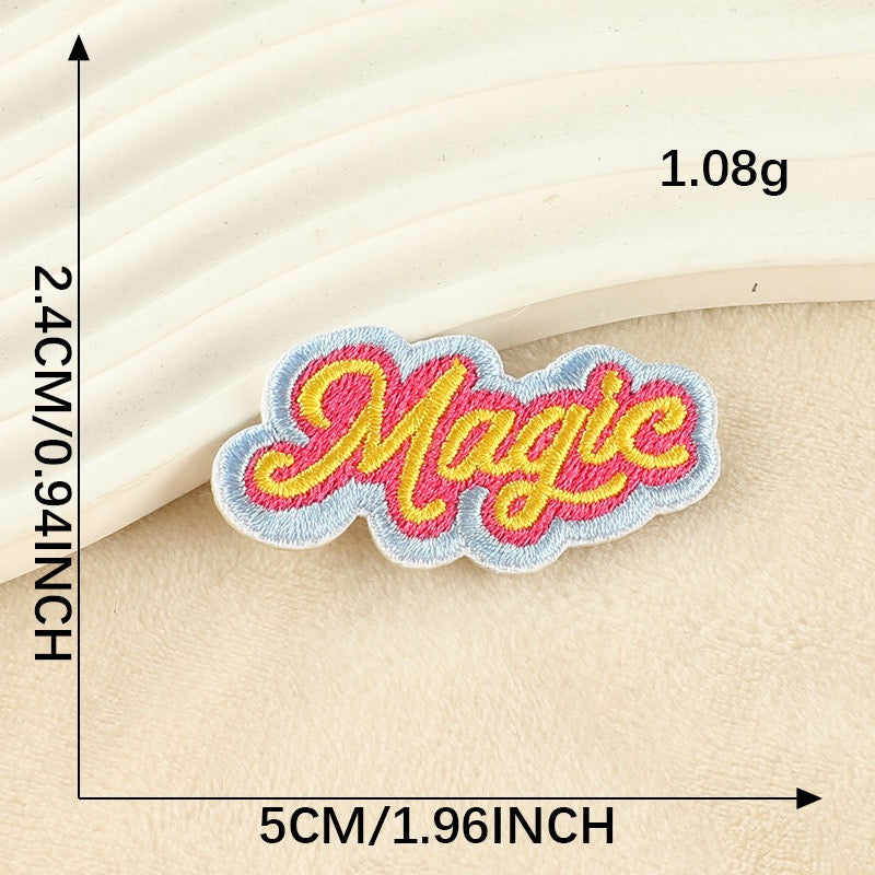 Rainbow Words Embroidered Patches ① - Multiple Designs Available - CheerCove