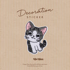 Cheese-Loving Cat Patches (Iron-On)