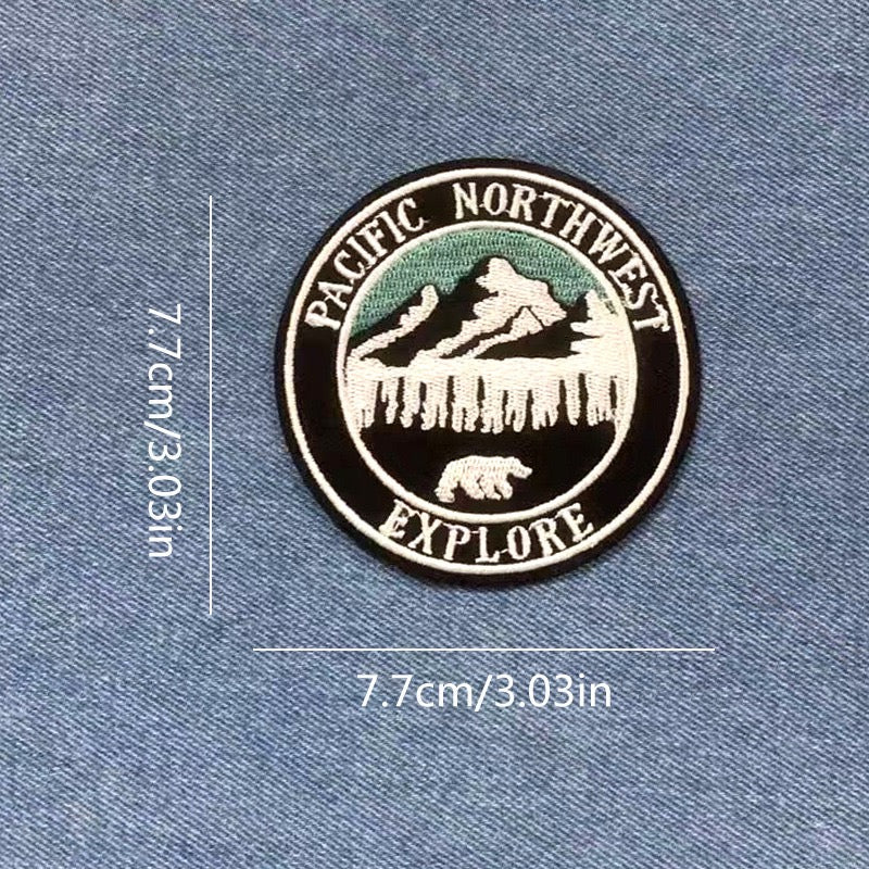 Mountain Hiker Patches (Iron-On)