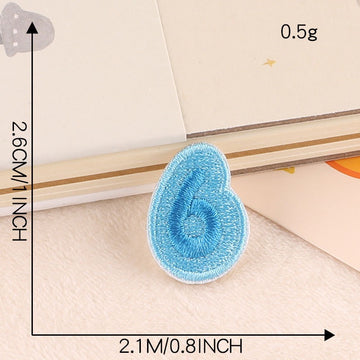 Color Block Numbers Embroidered Patches - Multiple Designs Available - CheerCove