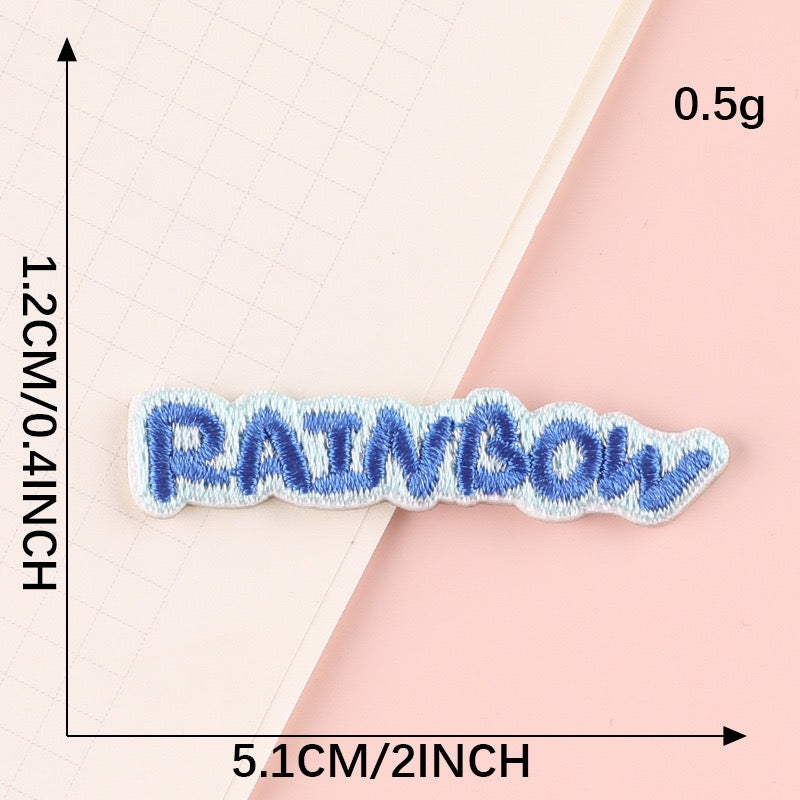 Minimalist Word Embroidered Patches ② - Multiple Designs Available - CheerCove