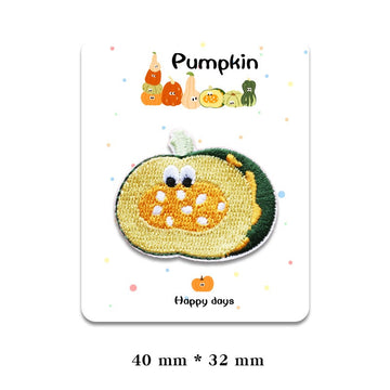 Cute Pumpkin Embroidered Patches - Multiple Designs Available - CheerCove