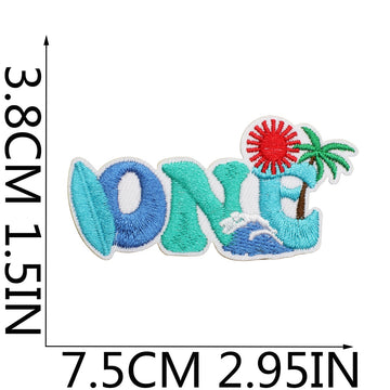 Beach Vacation Patches (Iron-On)