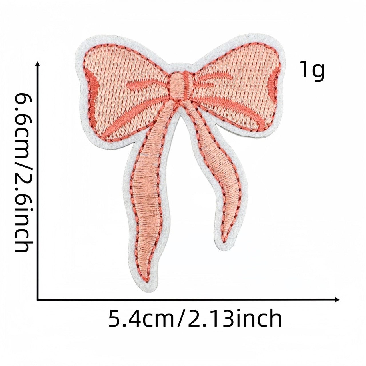 Pink Bow Patches (Iron-On)