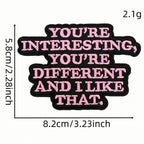 Dark & Gothic Phrases ② Patches (Iron-On)
