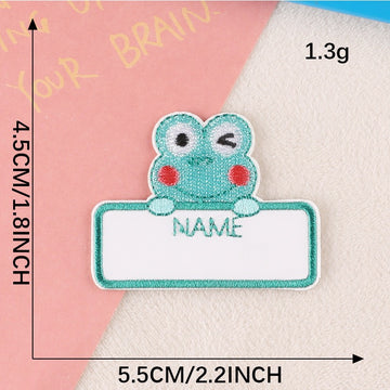 Write-On Name Embroidered Patches ① - Multiple Designs Available - CheerCove