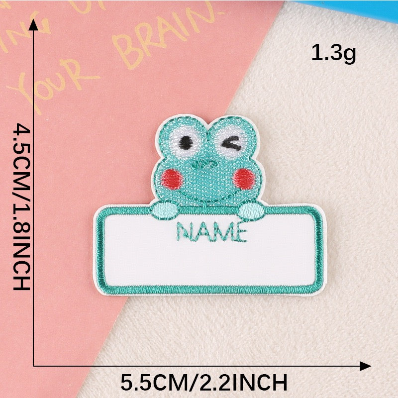 Write-On Name Embroidered Patches ① - Multiple Designs Available - CheerCove