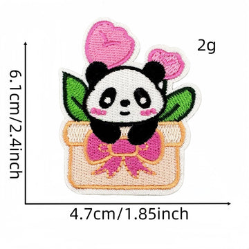 Panda ① Patches (Iron-On)