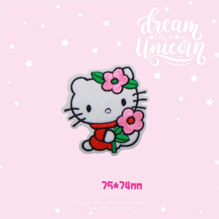 Bow-Faced Kitten Patches (Iron-On)