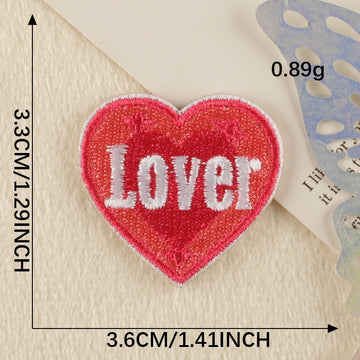 Heart Embroidered Patches ① - Multiple Designs Available - CheerCove