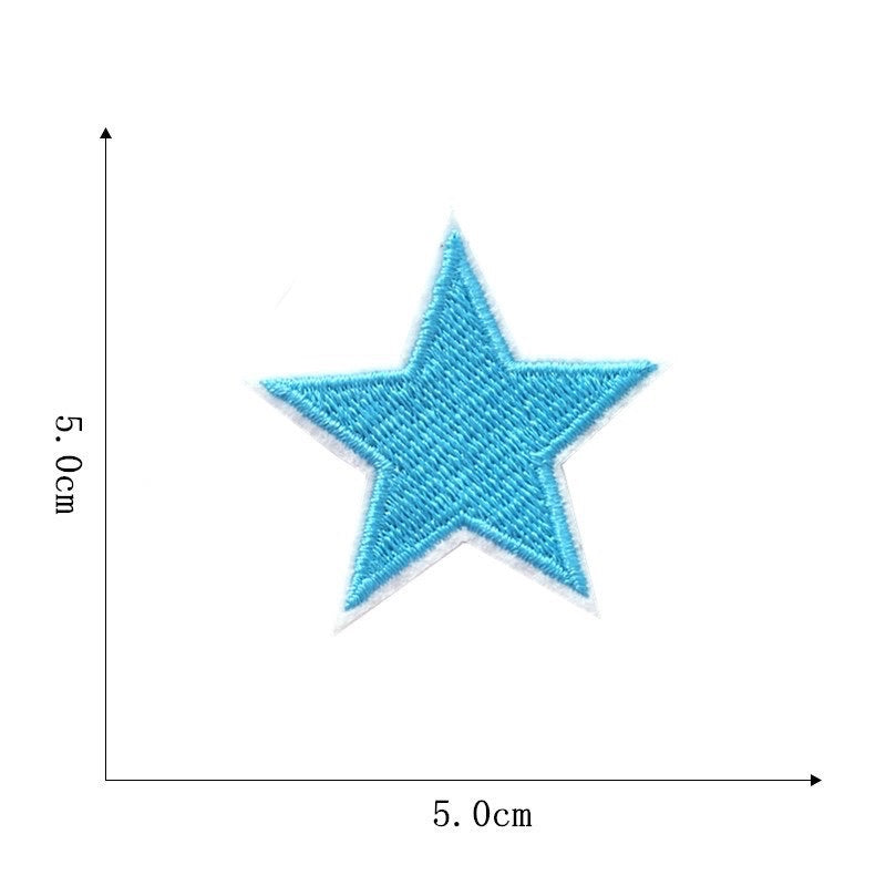 Colorful Stars Patches (Iron-On)