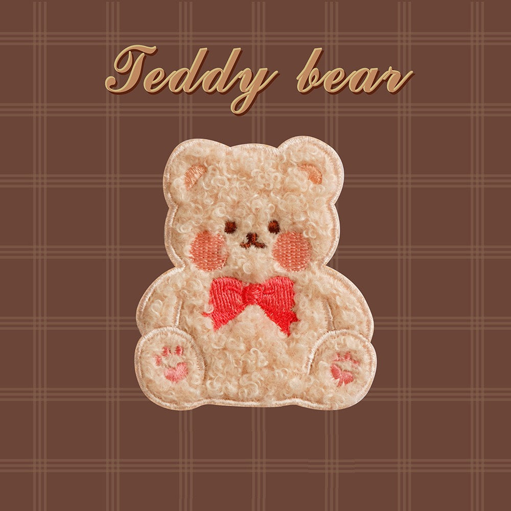 Teddy Bear Embroidered Patches - Multiple Designs Available - CheerCove