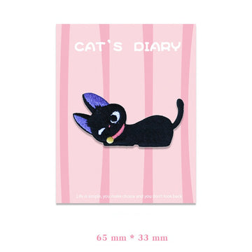 Cat's Diary Embroidered Patches - Multiple Designs Available - CheerCove