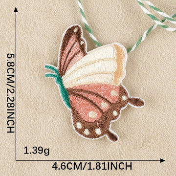 Botanical Butterfly Embroidered Patches - Multiple Designs Available - CheerCove