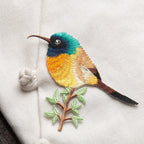 Vibrant Bird Patches (Iron-On)