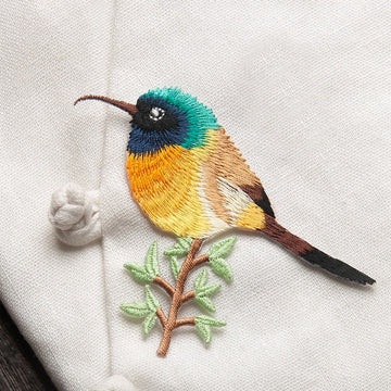 Vibrant Bird Patches (Iron-On)