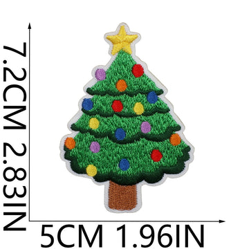 Christmas Tree Patches (Iron-On)