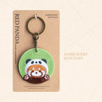 Lovely Double-Sided Embroidered Red Panda Charms