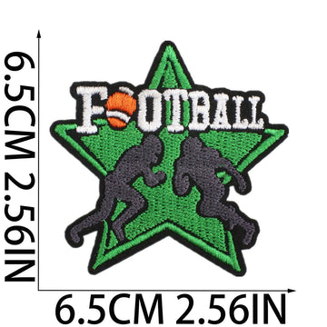 Game Day Football ① Patches (Iron-On) - CheerCove