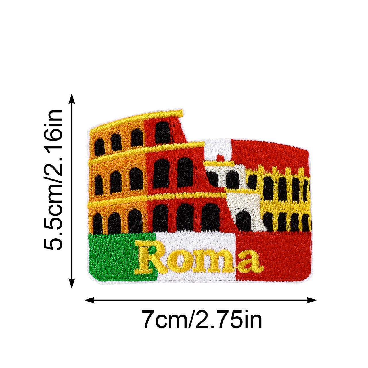 World City Landmarks Patches (Iron-On)