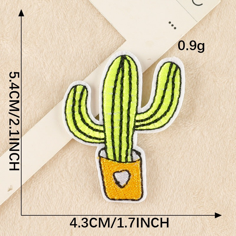 Cactus Embroidered Patches - Multiple Designs Available - CheerCove