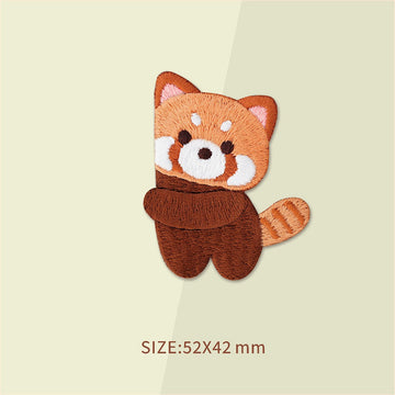 Adorable Red Panda Embroidered Patches - Multiple Designs Available - CheerCove