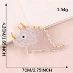 Colorful Dinosaur Embroidered Patches - Multiple Designs Available - CheerCove