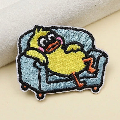 Funny Quirky Duck Patches (Stick-On)