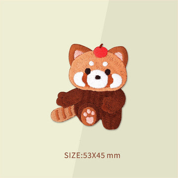 Adorable Red Panda Embroidered Patches - Multiple Designs Available - CheerCove