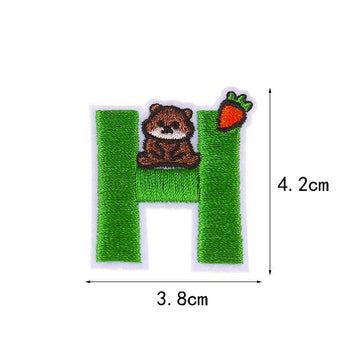 Animal Alphabet Embroidered Patches - CheerCove