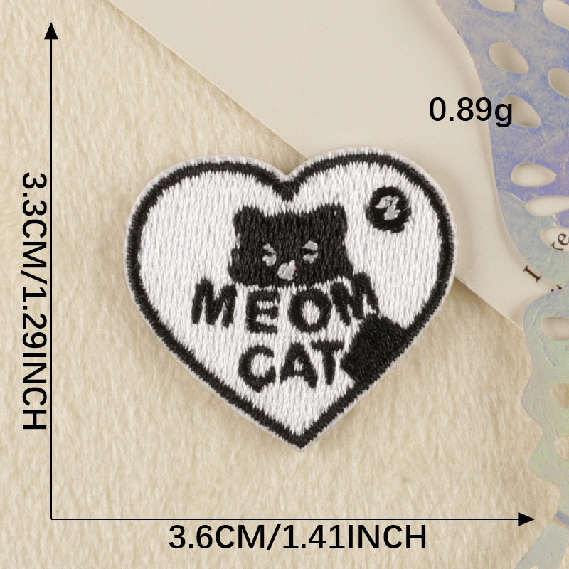 Heart Embroidered Patches ② - Multiple Designs Available - CheerCove