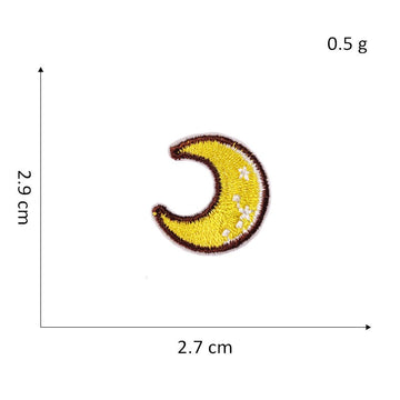 Moon with Clouds Planet Embroidered Patches - Multiple Designs Available - CheerCove