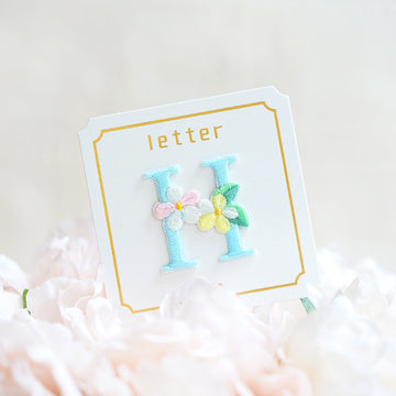Cute Floral Alphabet Patches(Stick-On)