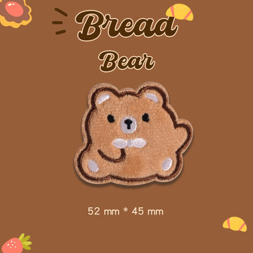 Bread Bear Embroidered Patches - Multiple Designs Available - CheerCove