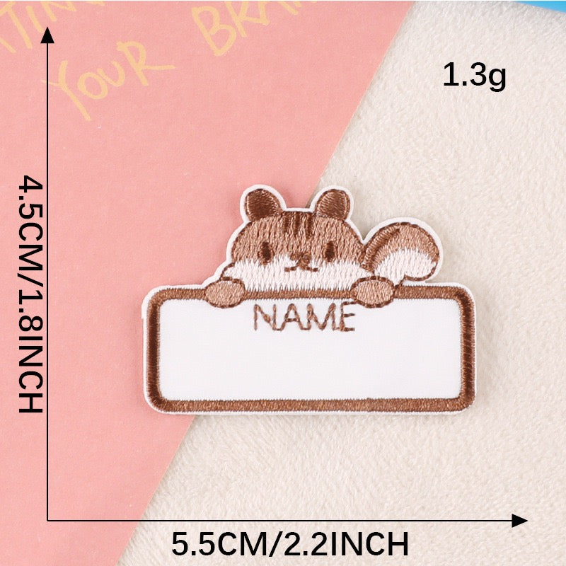 Write-On Name Embroidered Patches ① - Multiple Designs Available - CheerCove