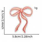 Pink Bow Patches (Iron-On)